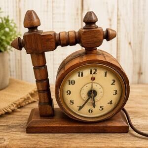 Telechron Vintage Camelot Mantel Electric Clock Works